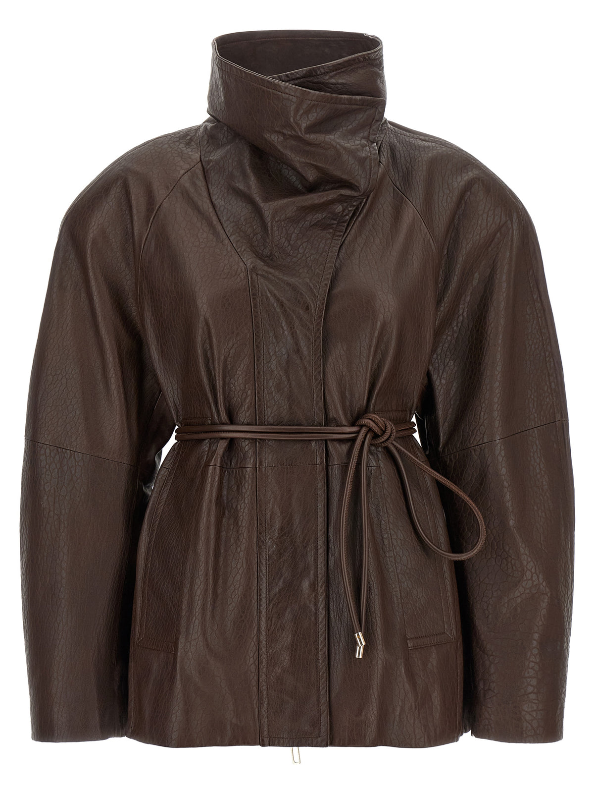 Brown Lamb Leather Leather Jacket