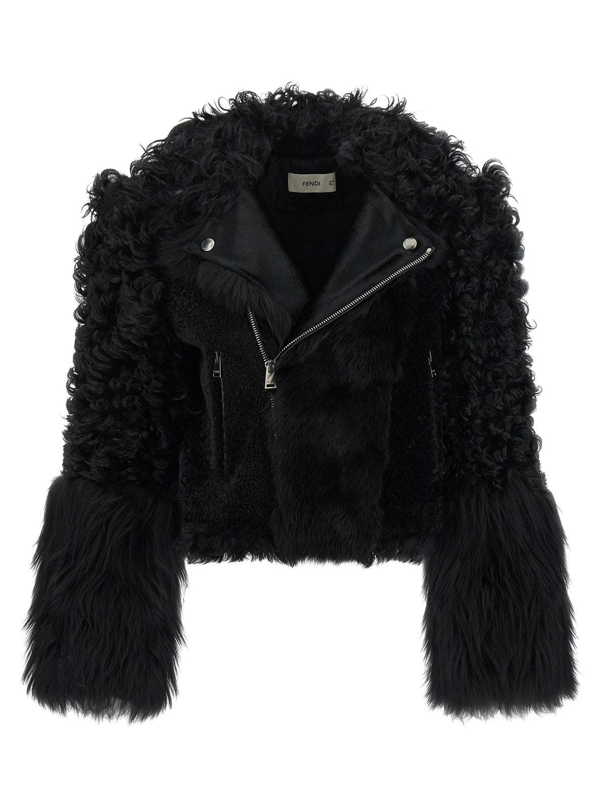 Black Lamb Leather Biker Jacket