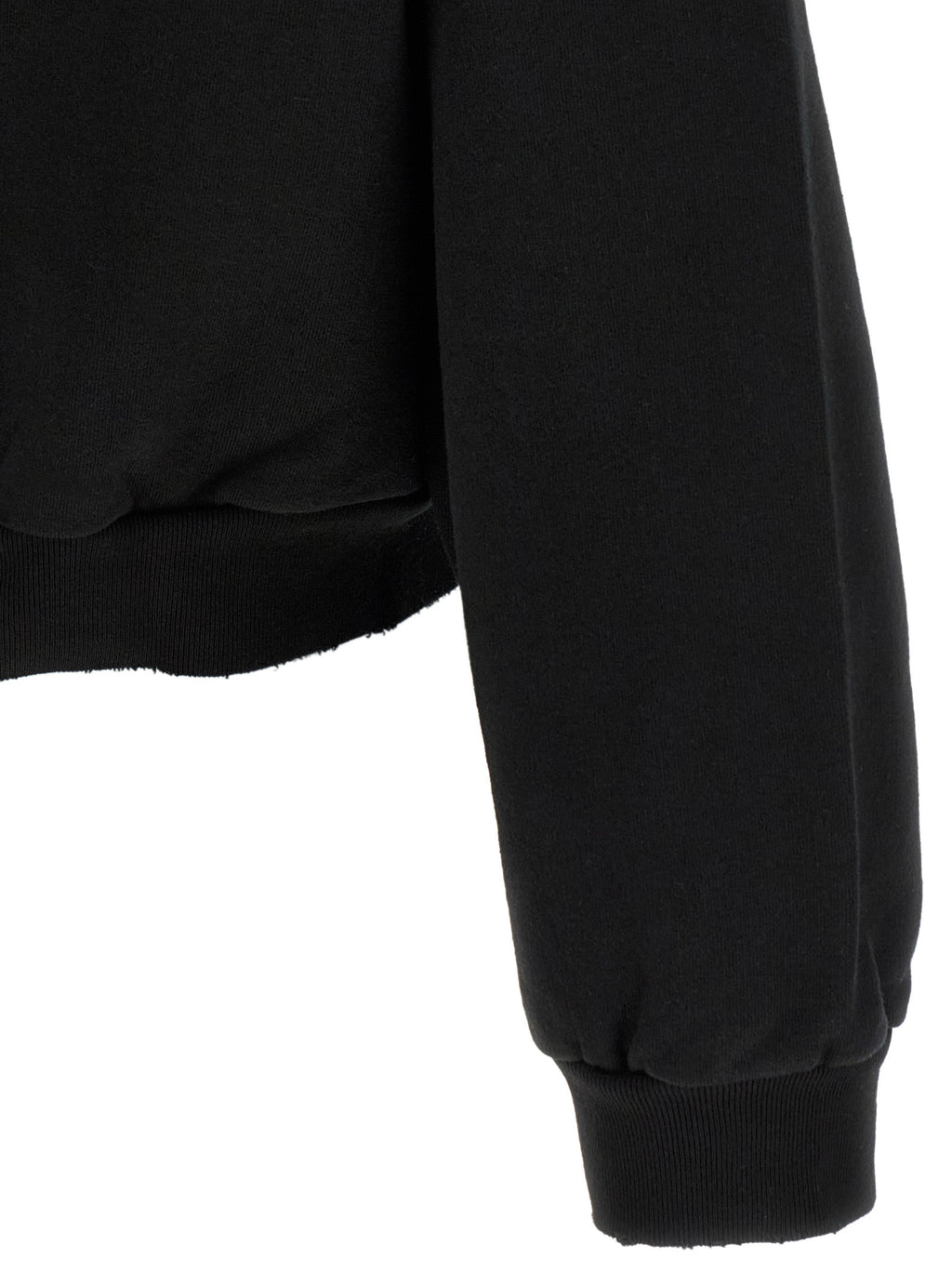 Black Cotton Sweatshirt