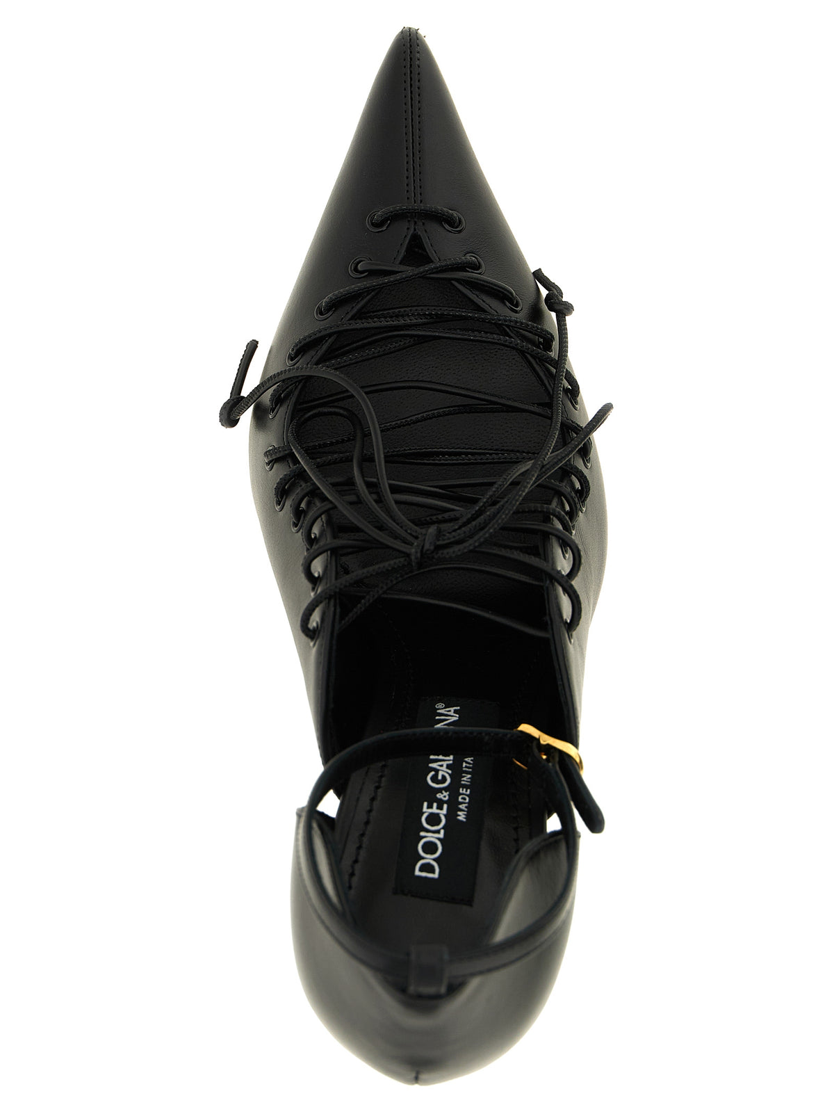 Black Calfskin High Heel Pumps