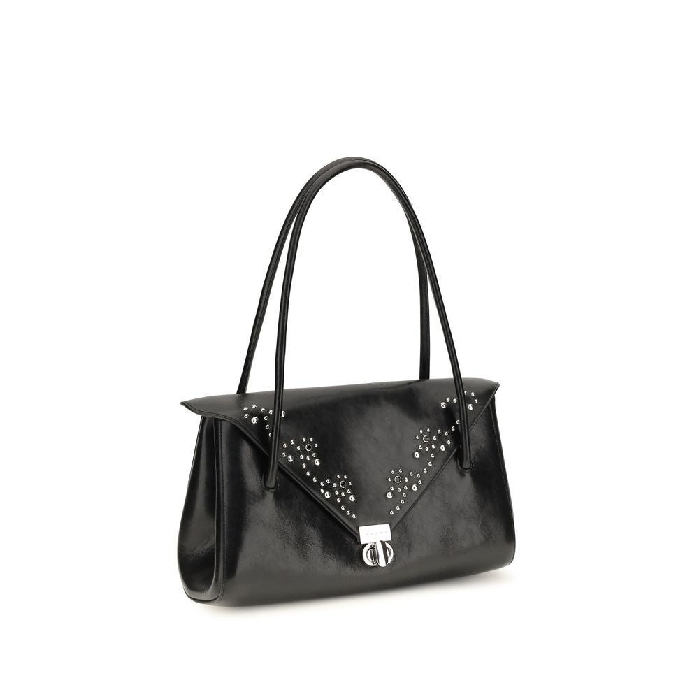 Black Calf Leather Bos Taurus Shoulder Bag