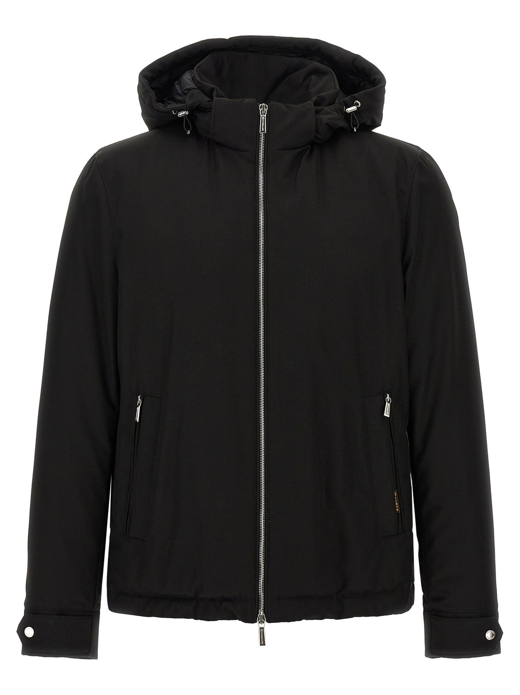 Black Wool Full-Length Jacket