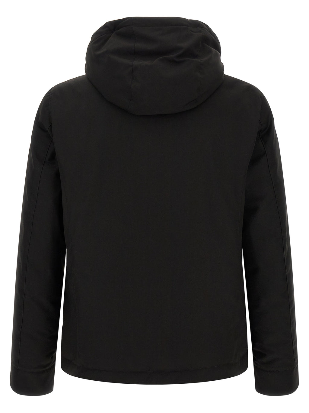 Black Wool Full-Length Jacket