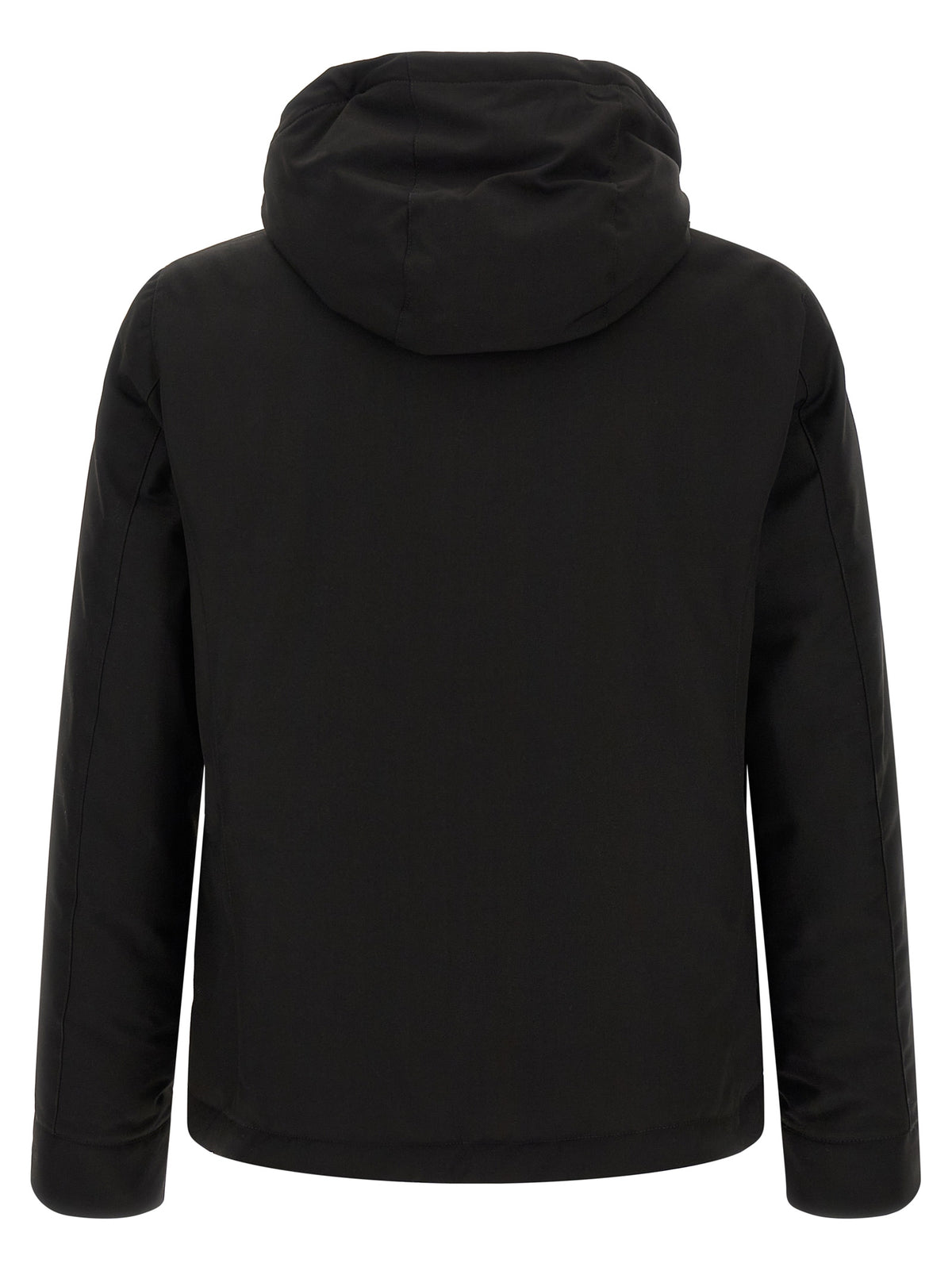 Black Wool Full-Length Jacket