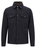 Blue Wool Full-Length Jacket