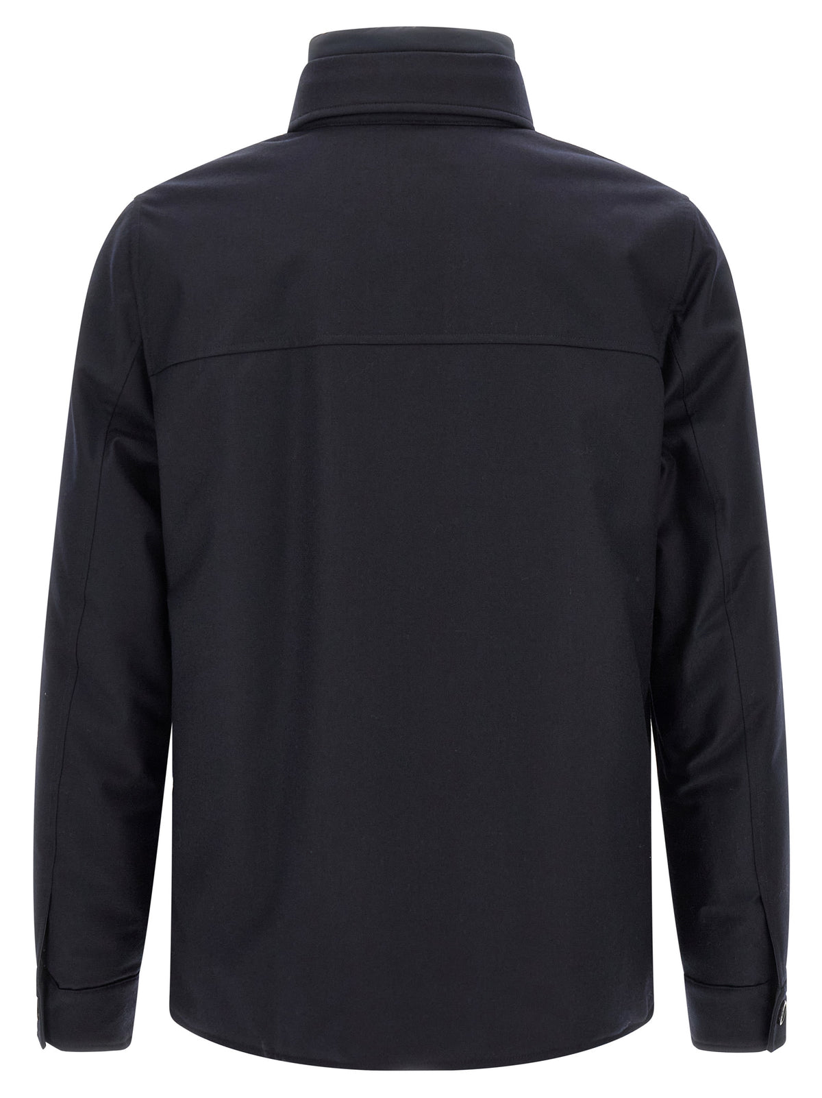 Blue Wool Full-Length Jacket
