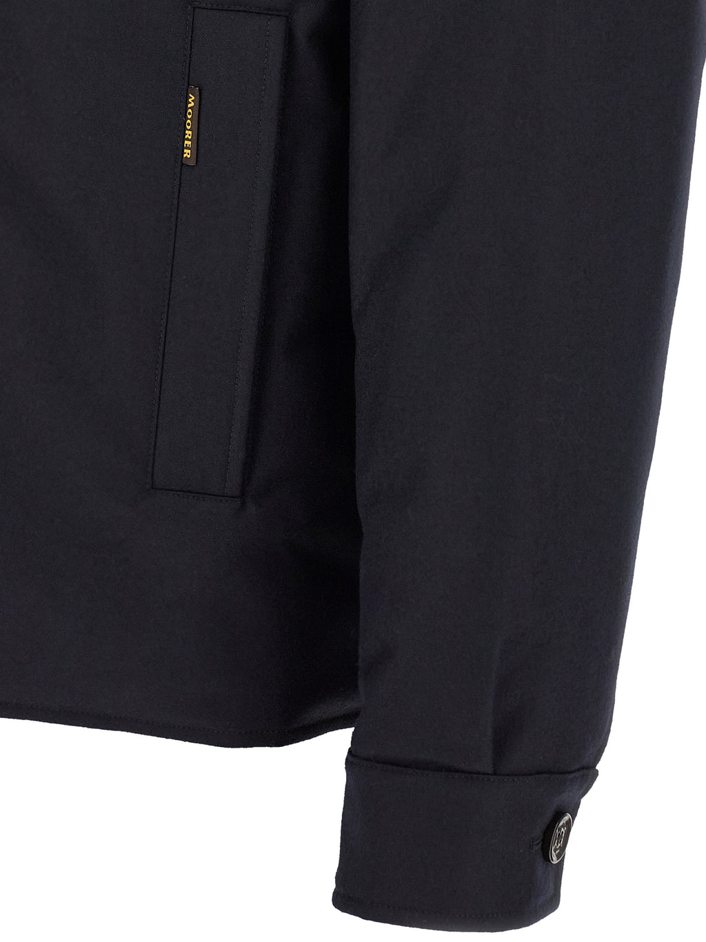 Blue Wool Full-Length Jacket