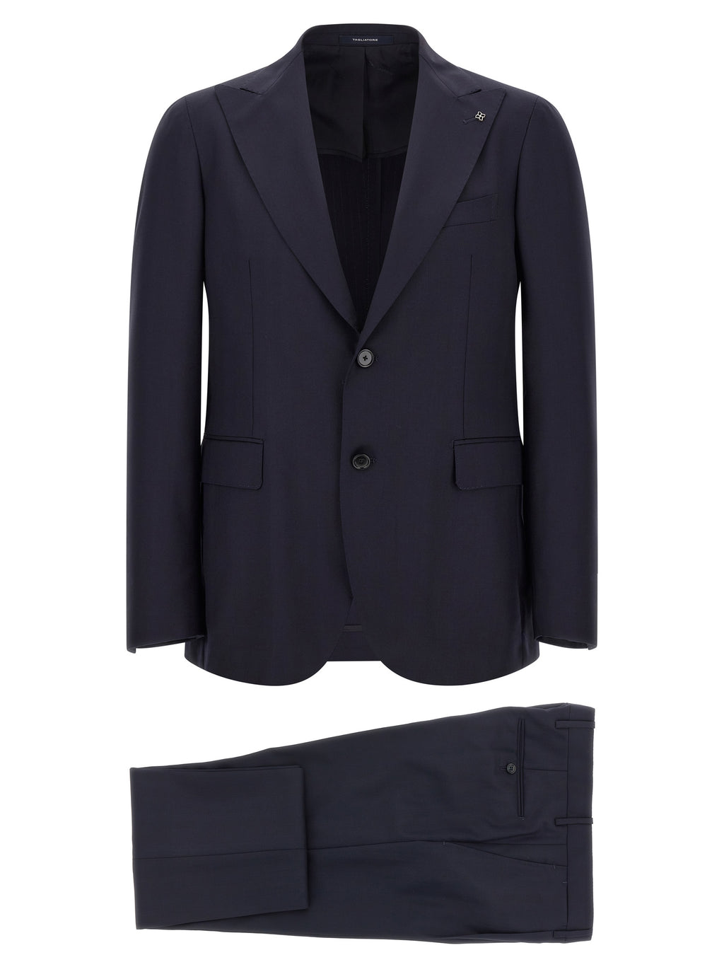 Blue Virgin Wool Two-Piece Suit