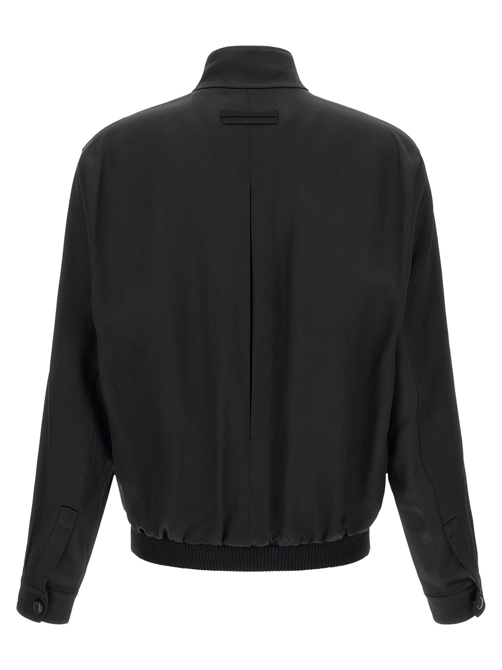 Black Satin Sweatshirt