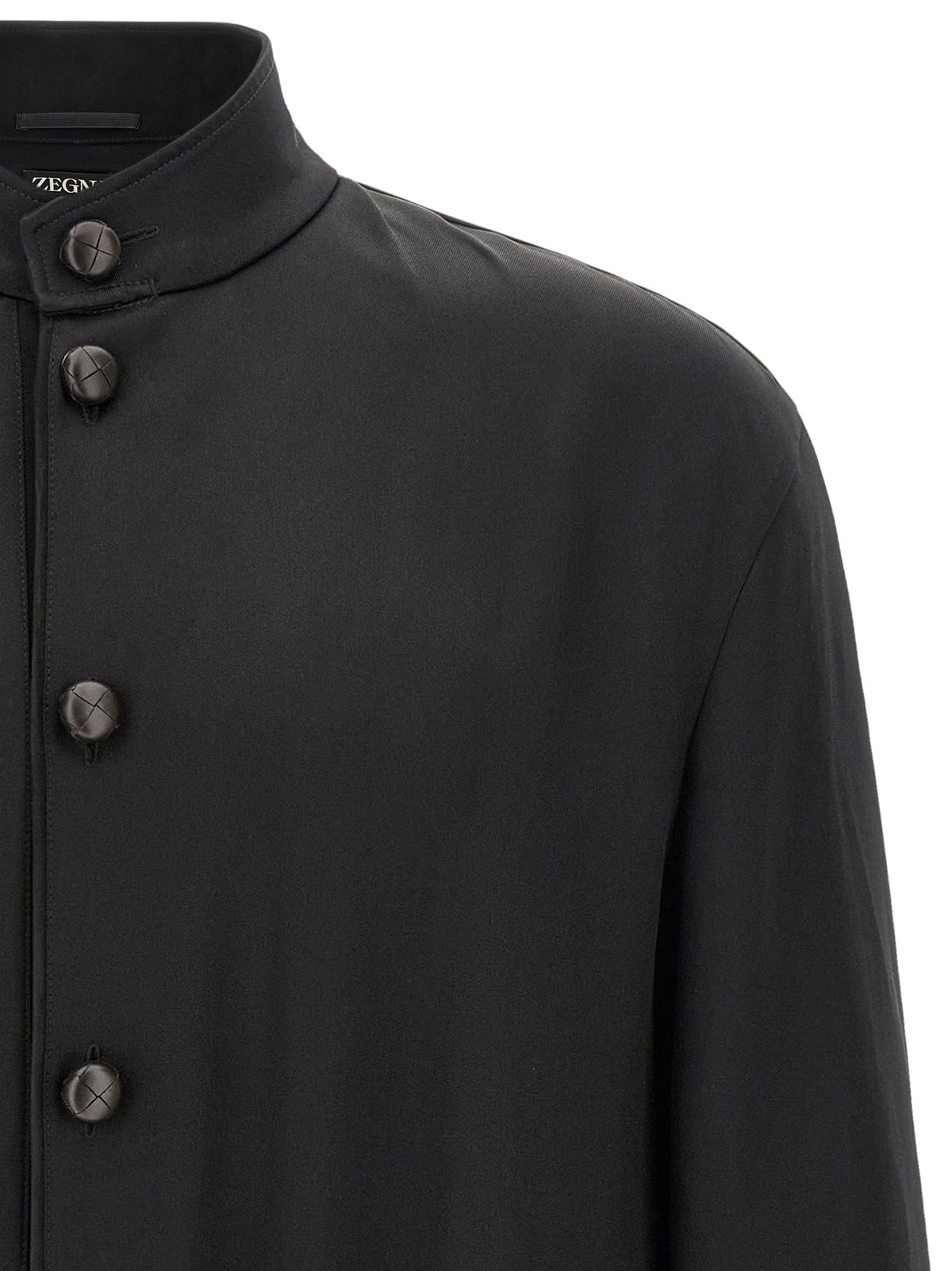 Black Satin Sweatshirt