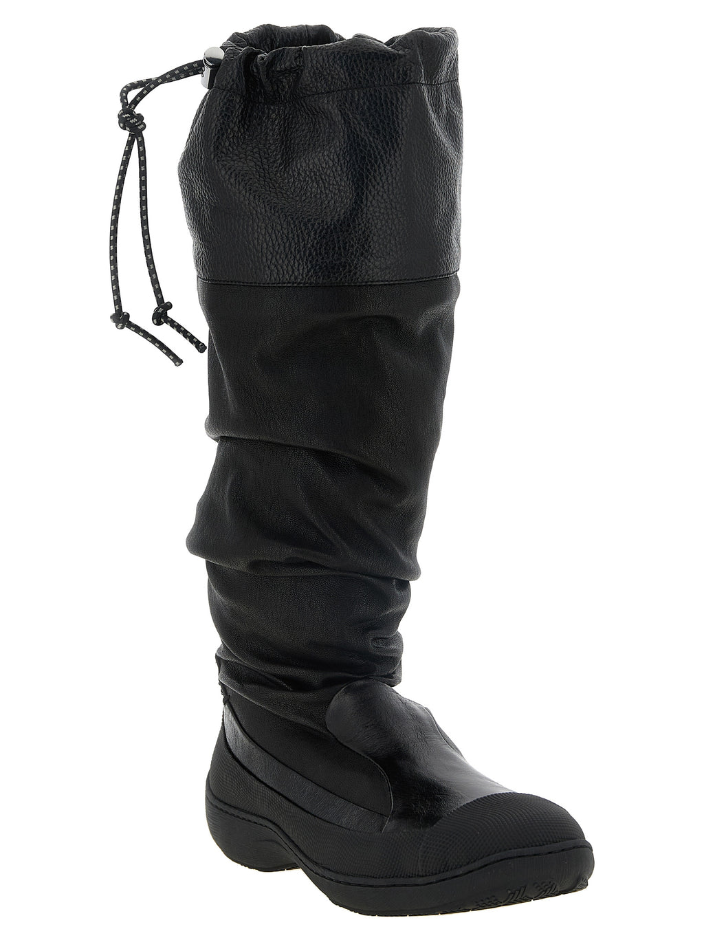 Black Leather Over The Knee