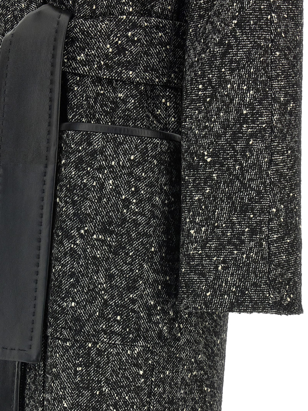 Bicolor Virgin Wool Coat