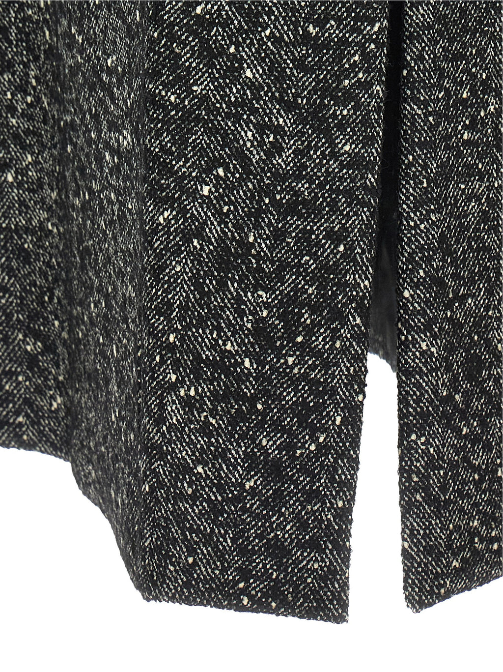 Bicolor Virgin Wool Coat
