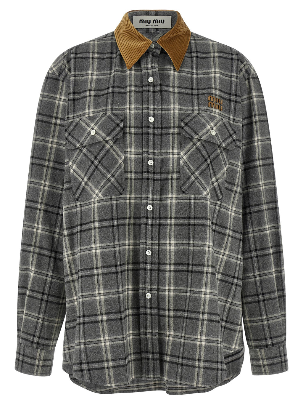 Gray Cotton Blouse