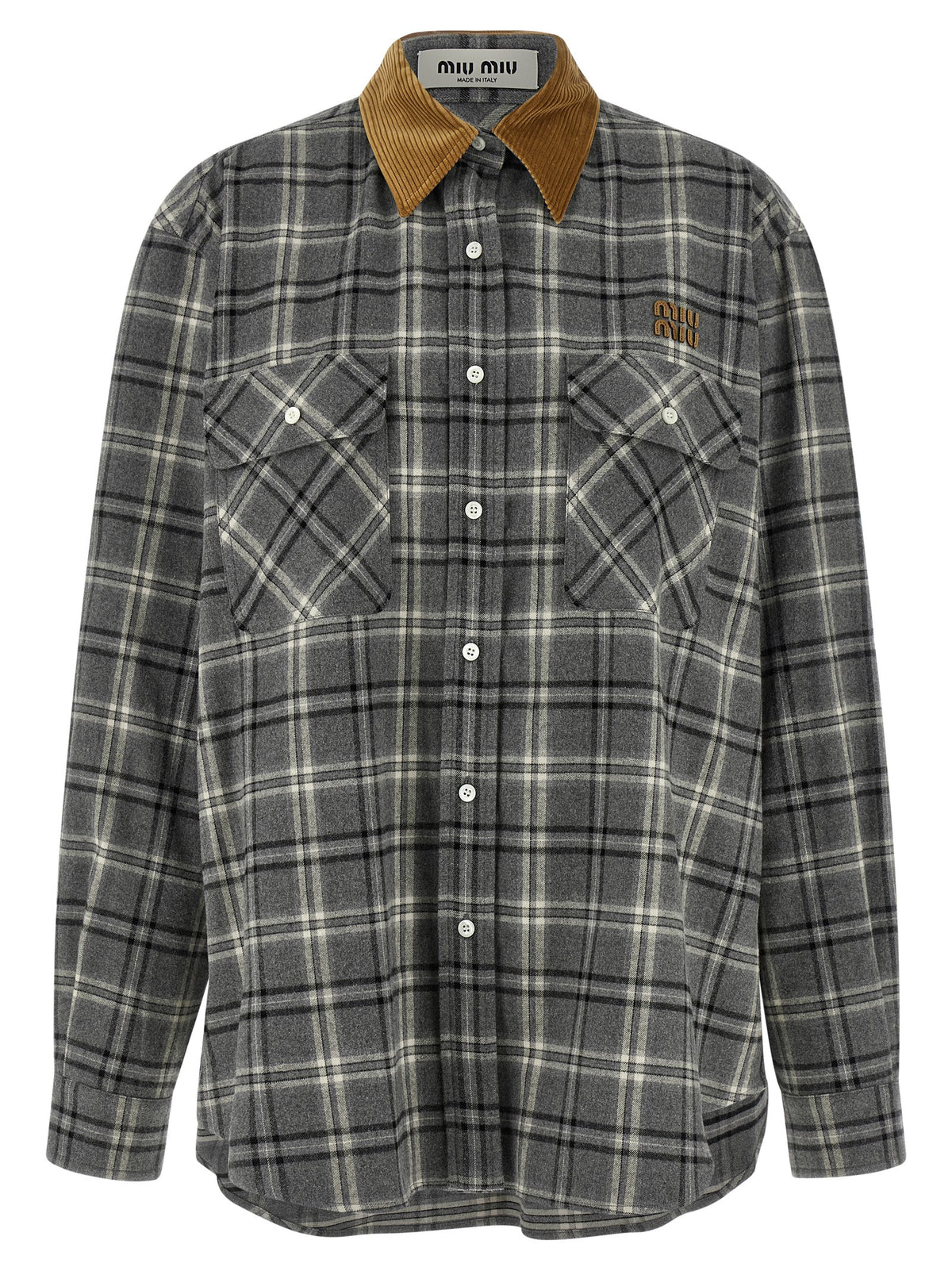 Gray Cotton Blouse