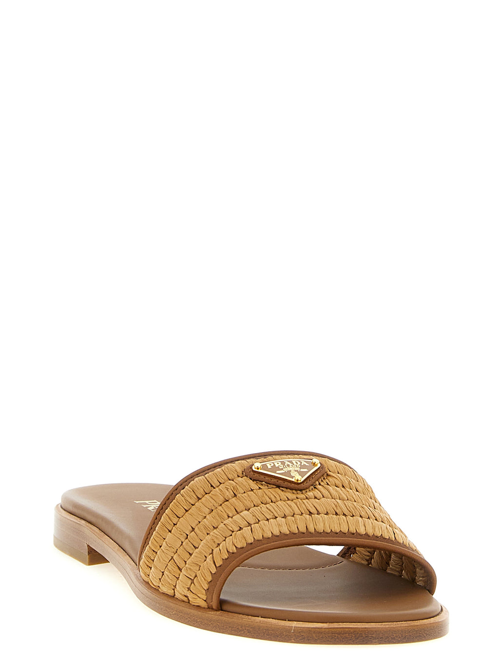 Brown Viscose Slides