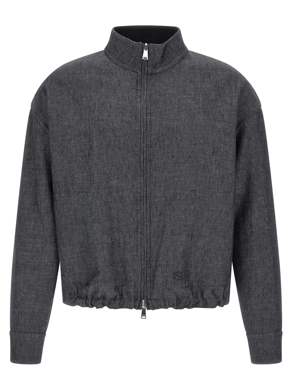 Blue Linen Denim Jacket