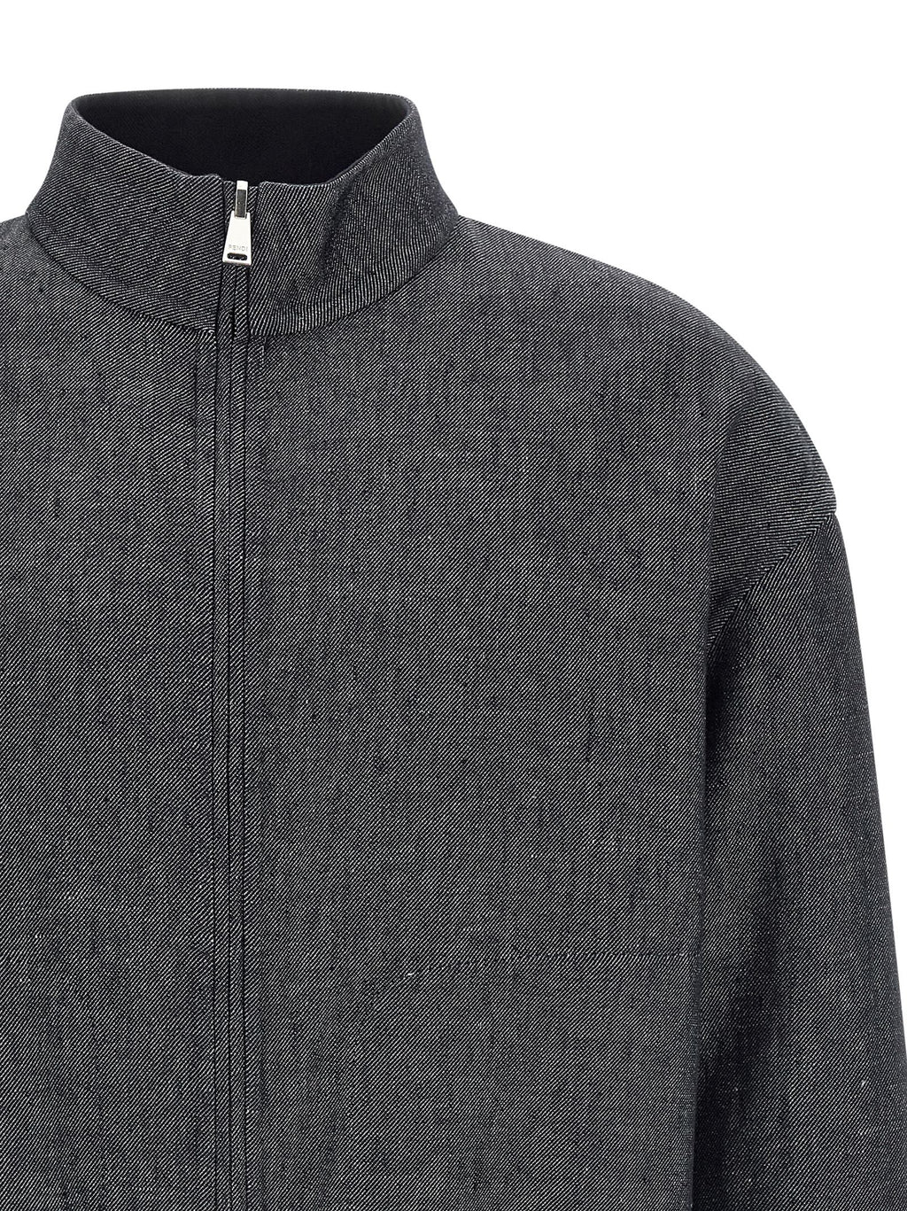 Blue Linen Denim Jacket