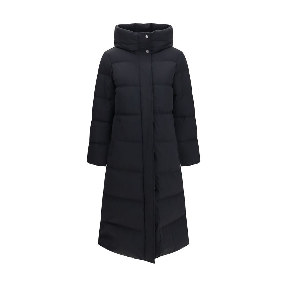 Black Polyamide Full-Length Jacket