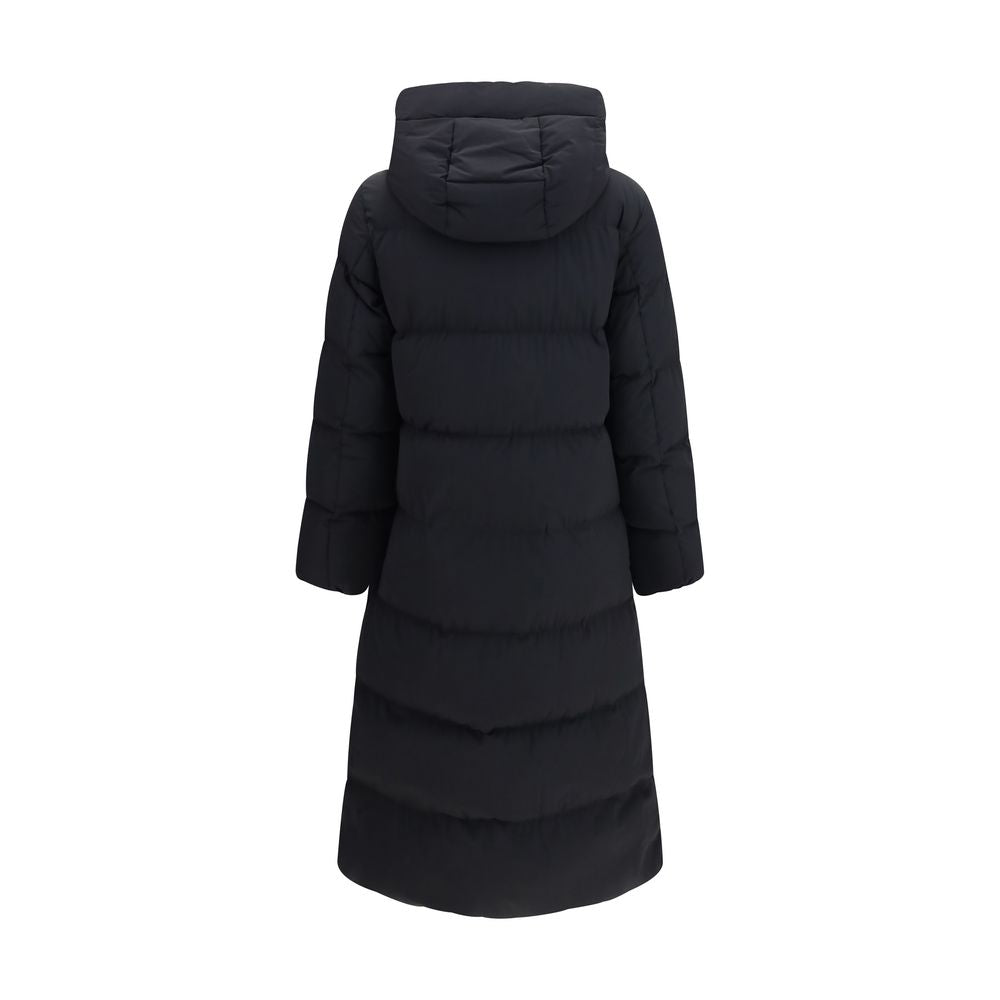 Black Polyamide Full-Length Jacket