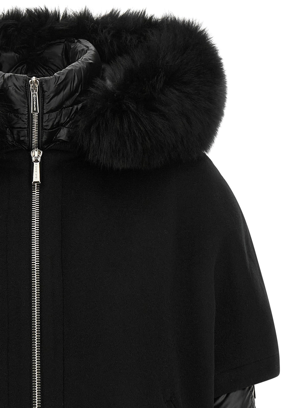 Black Wool Shell Jacket