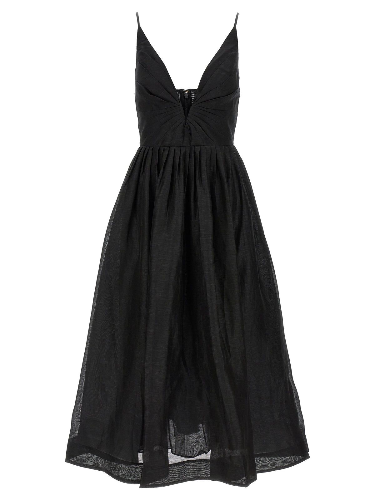 Black Linen Cocktail Dress