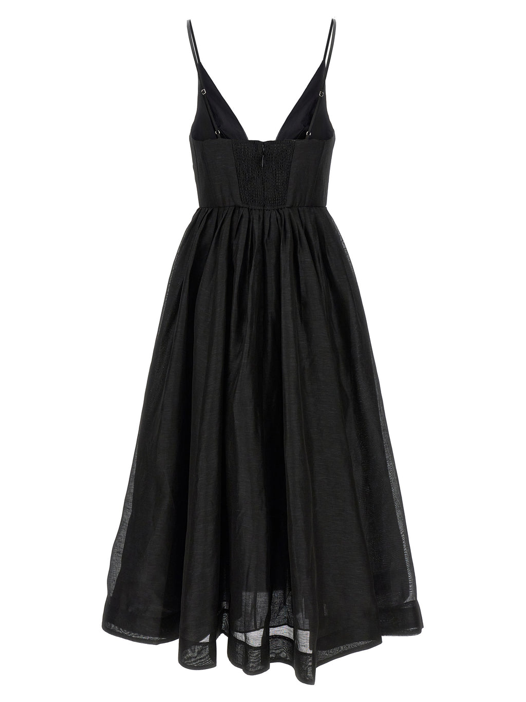 Black Linen Cocktail Dress