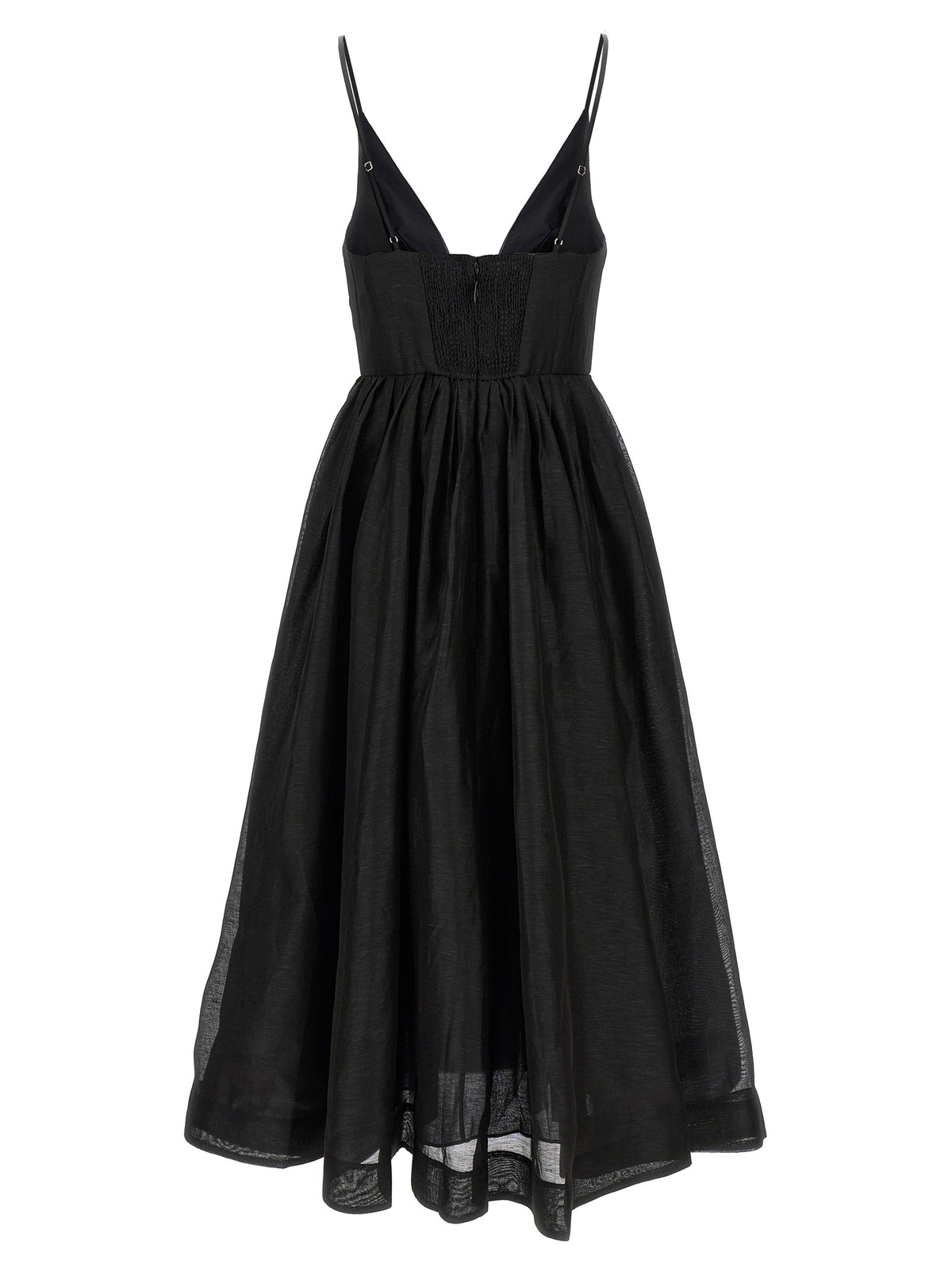 Black Linen Cocktail Dress