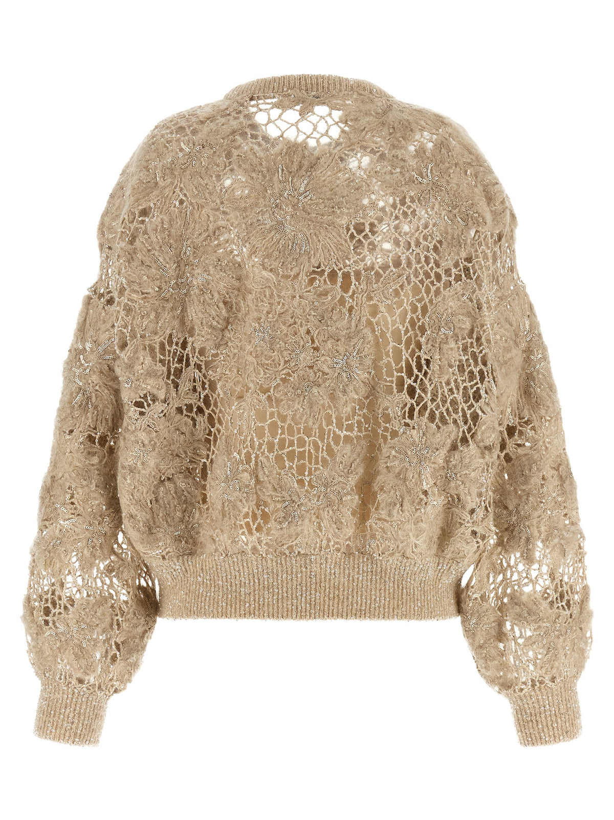 Beige Wool Cardigan