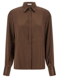 Brown Silk Blouse