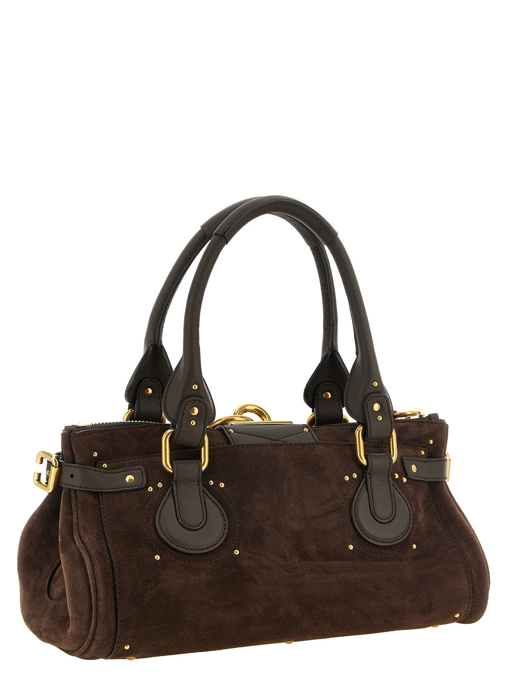 Brown Calfskin Shoulder Bag