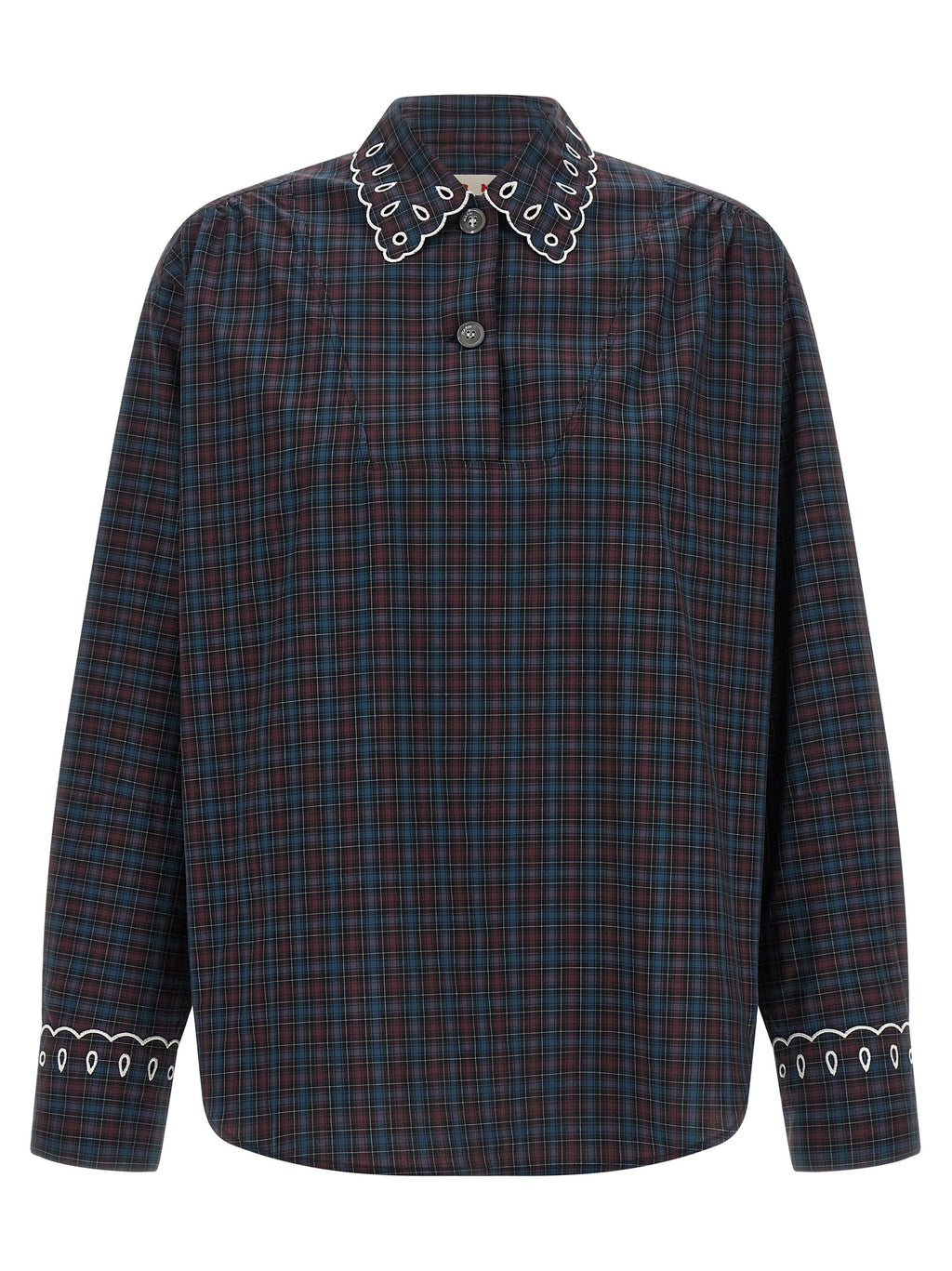Blue Cotton Blouse