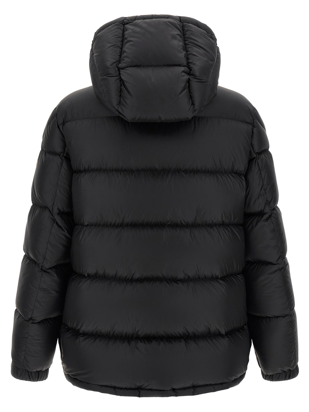 Black Polyamide Full-Length Jacket