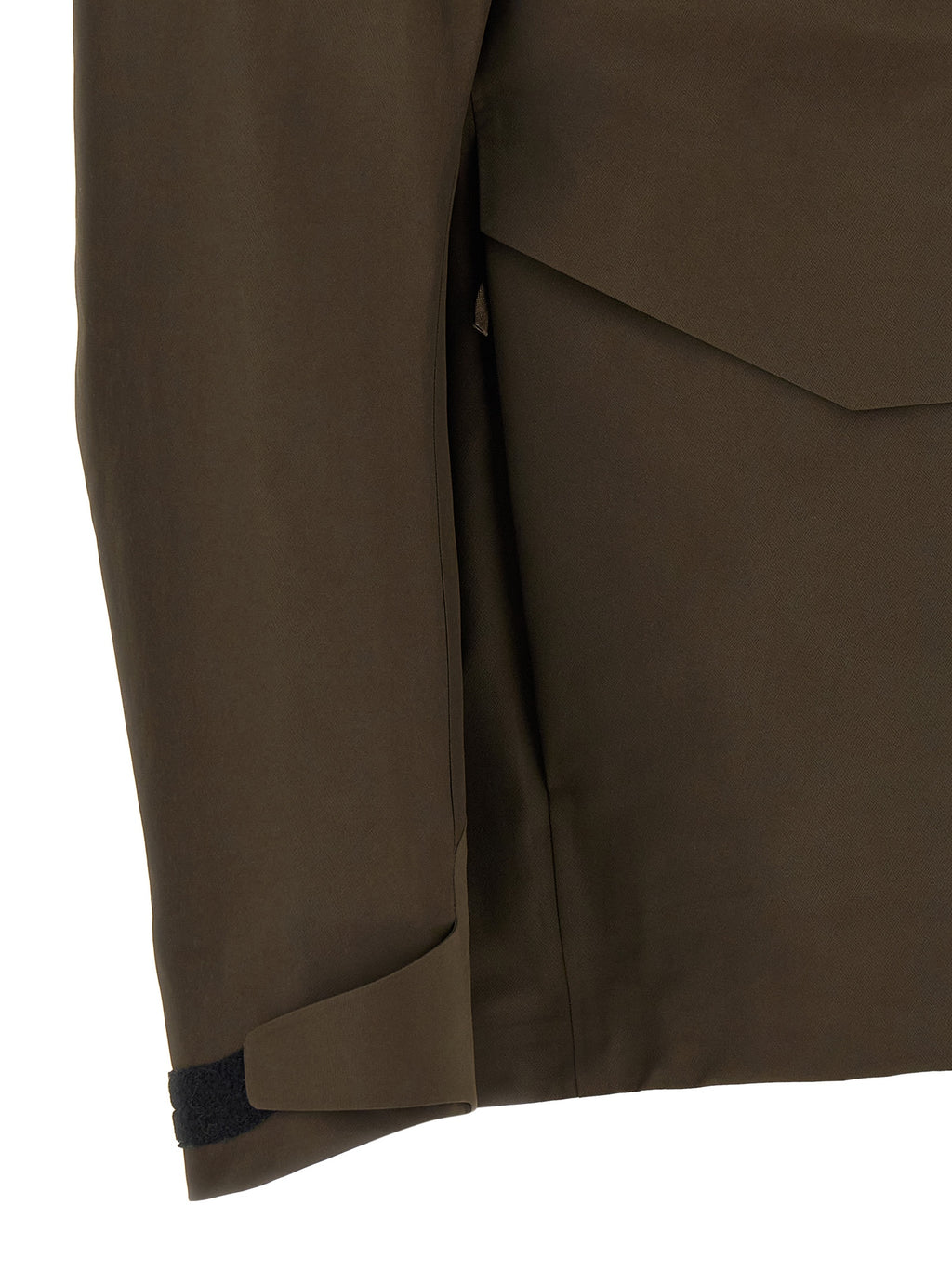 Brown Nylon Shell Jacket