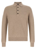 Beige Cashmere Polo Shirt