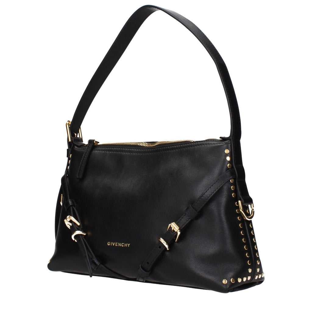 Black Leather Shoulder Bag