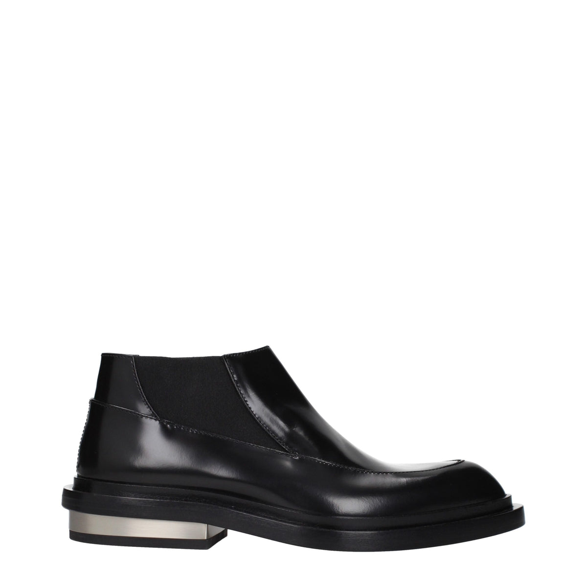 Black Leather Ankle Boots