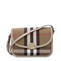 Brown Fabric Crossbody Bag