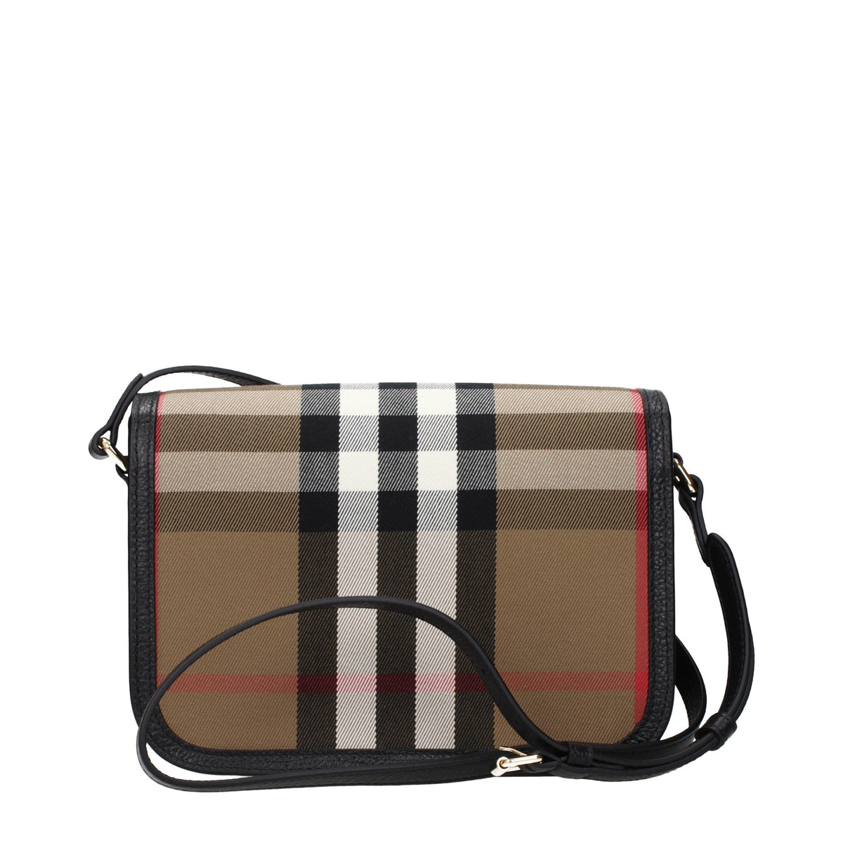 Brown Fabric Crossbody Bag