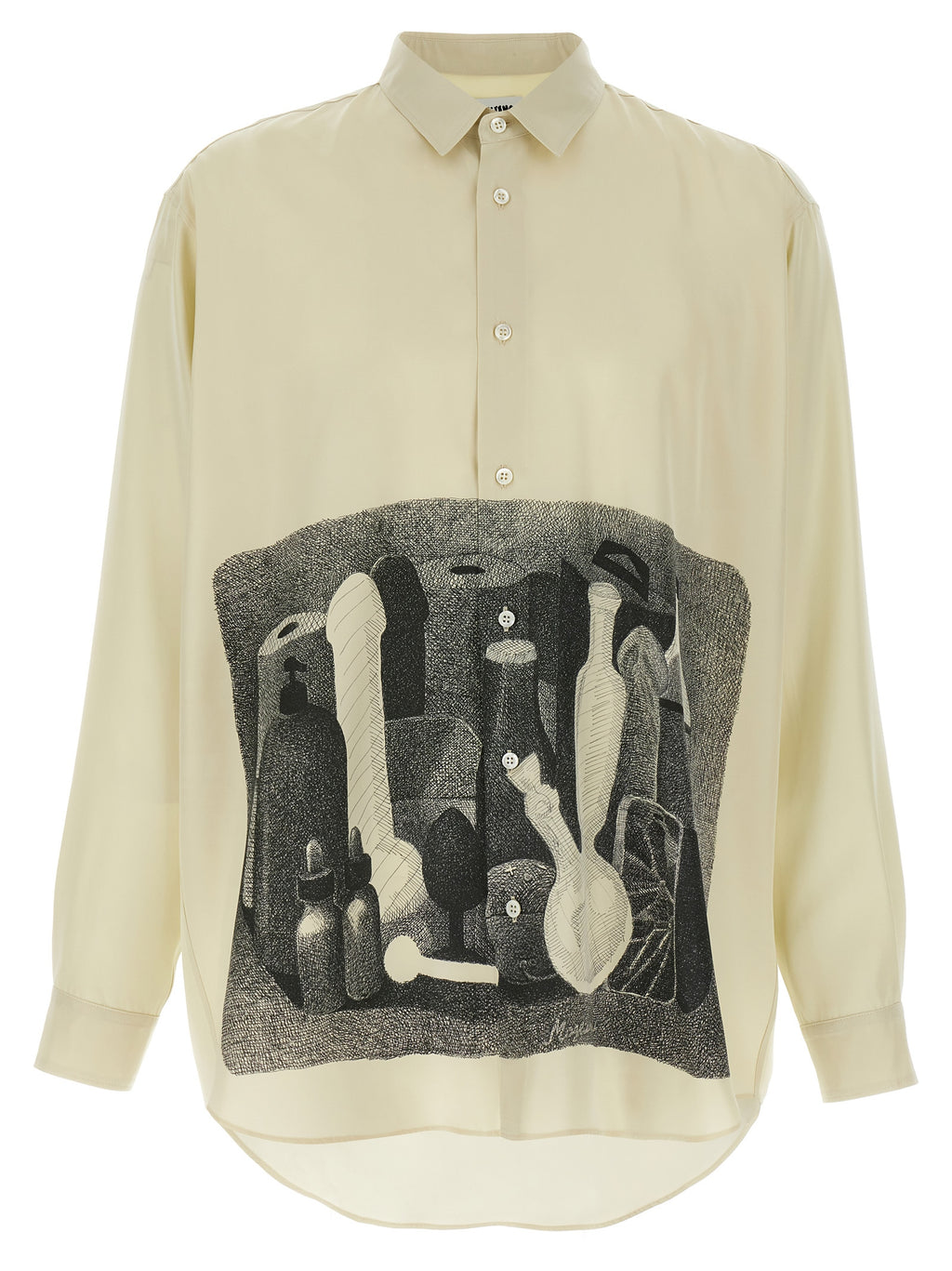 Beige Silk Blouse