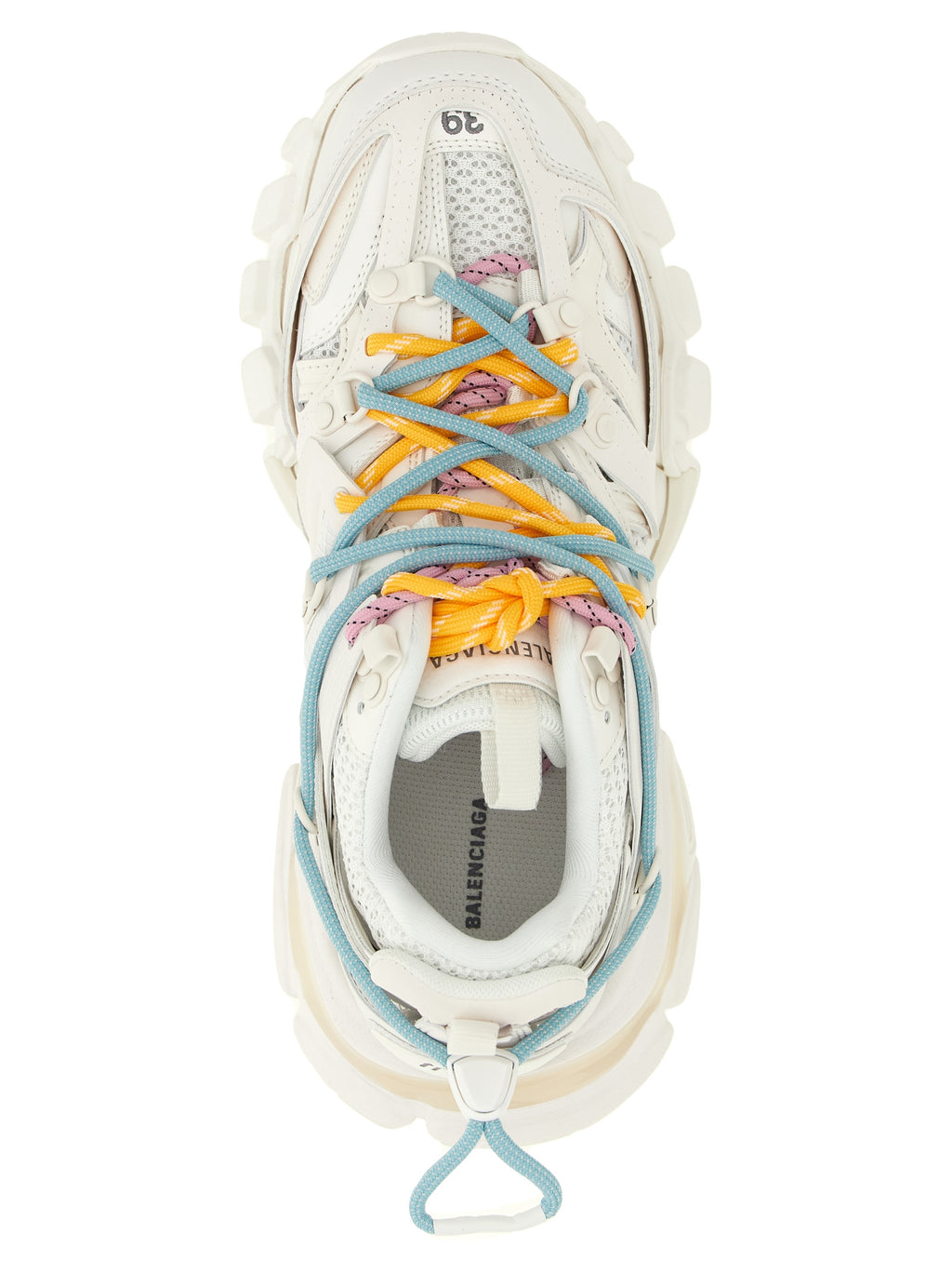 White Polyethylene Athletic Sneakers