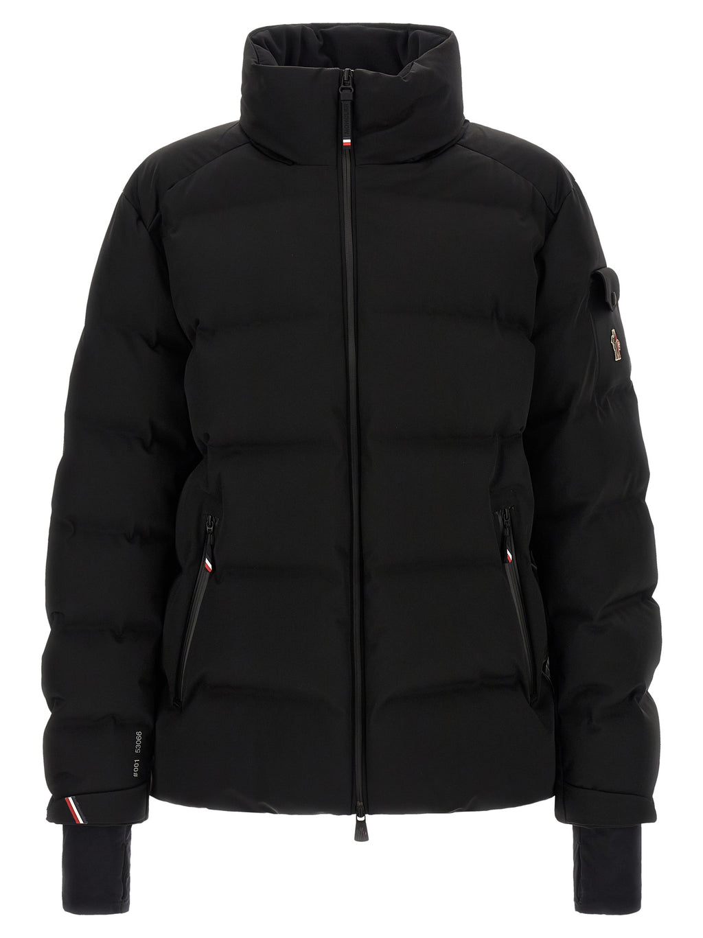 Black Polyamide Full-Length Jacket