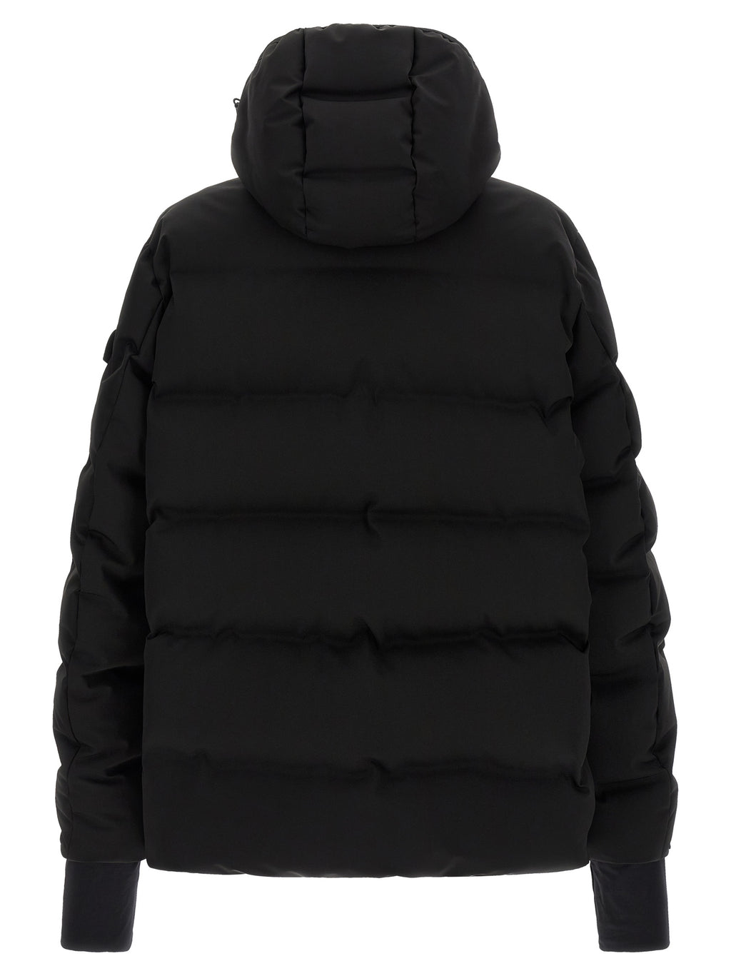 Black Polyamide Full-Length Jacket