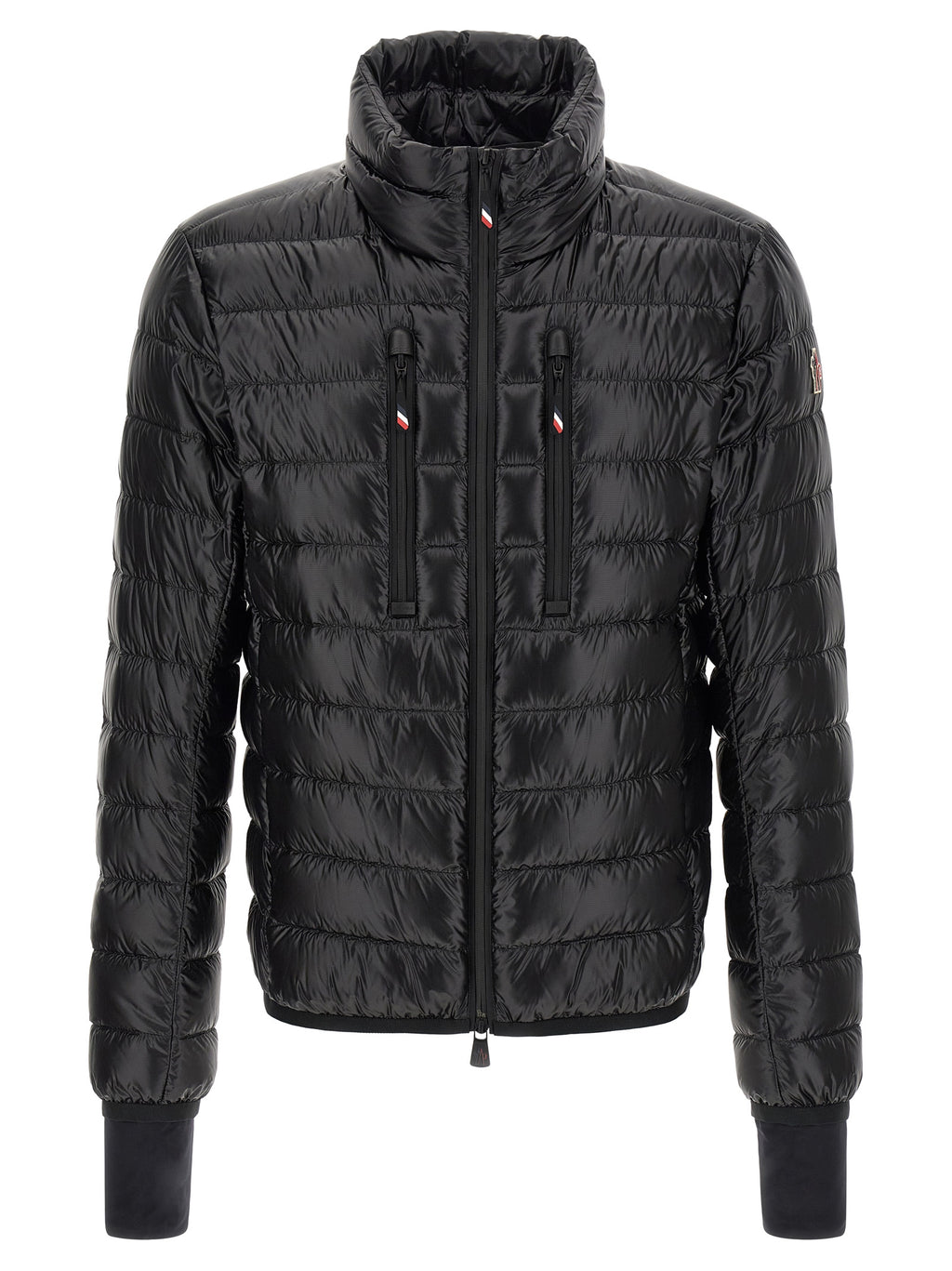 Black Polyester Full-Length Jacket
