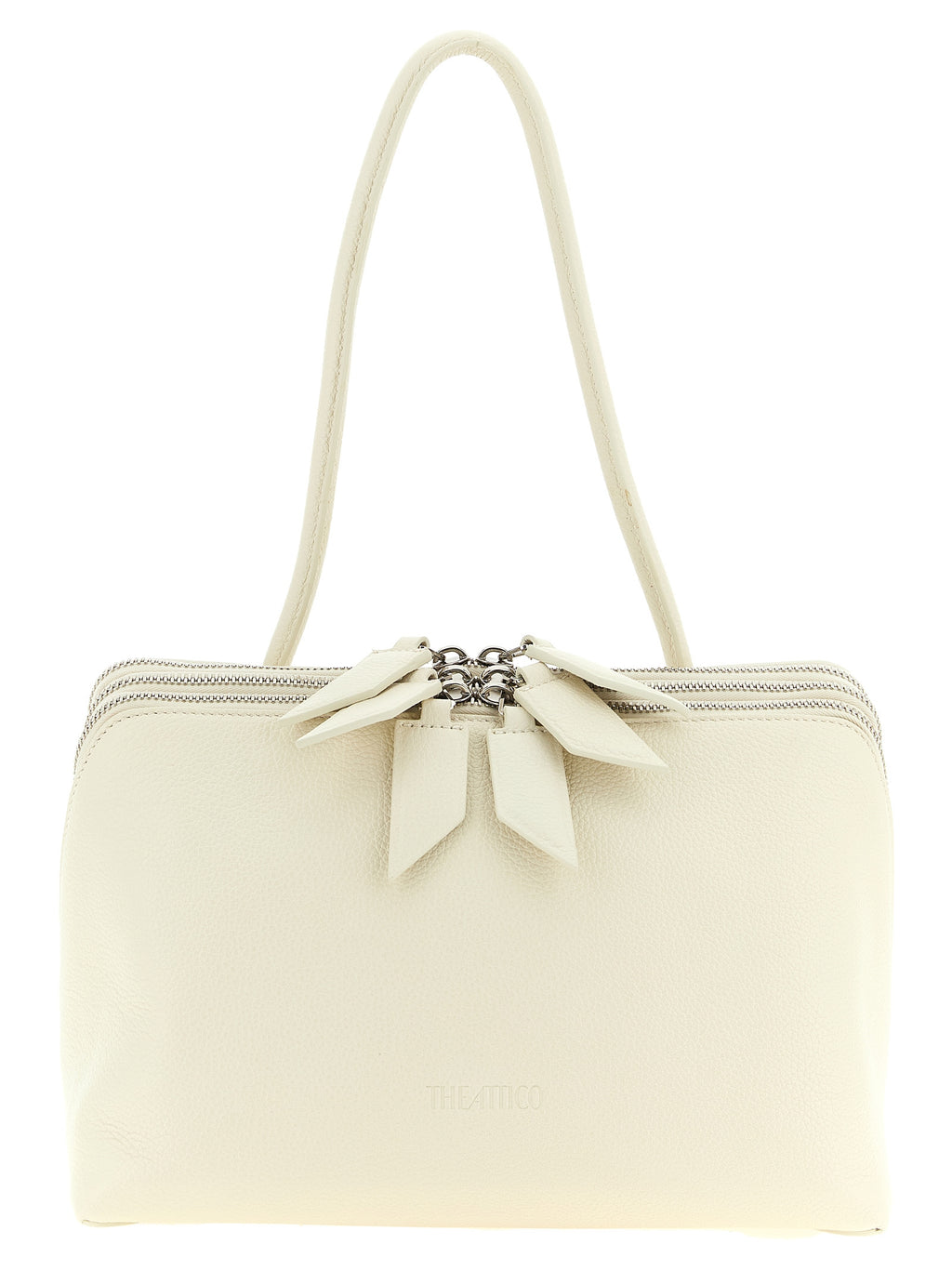 White Calfskin Shoulder Bag