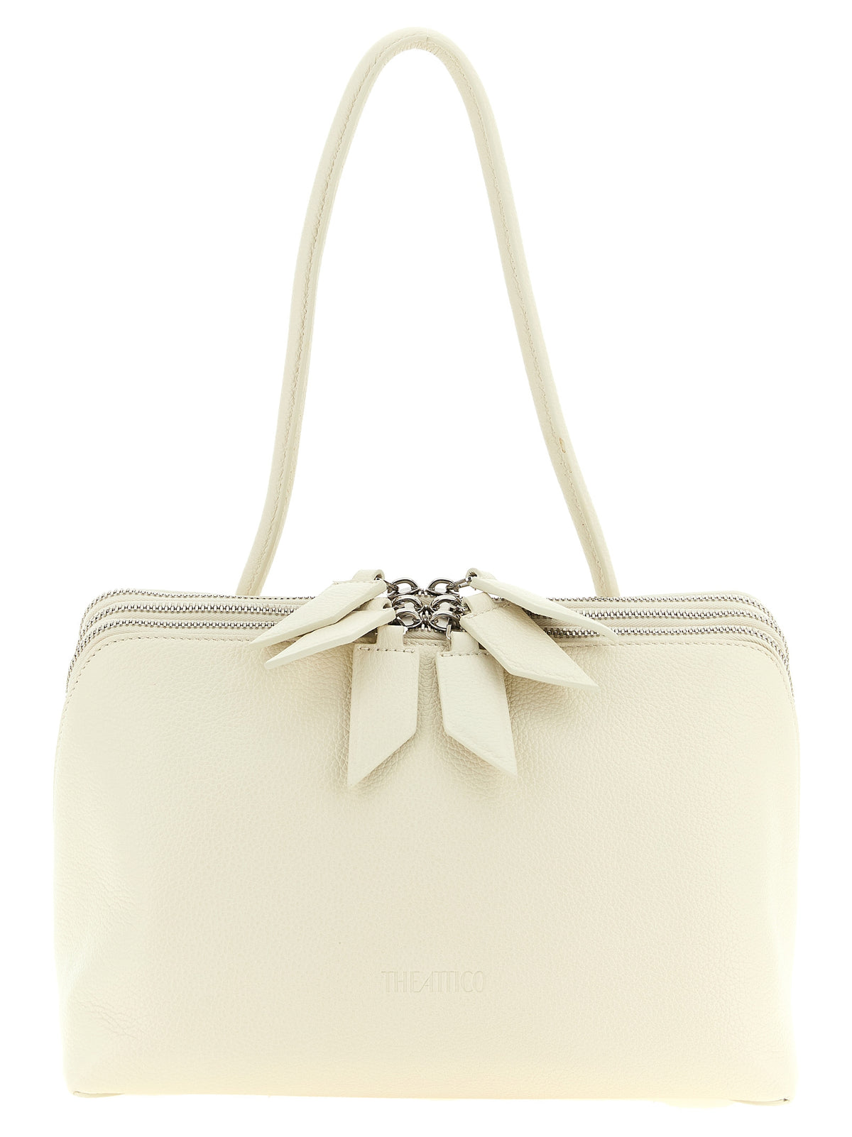 White Calfskin Shoulder Bag