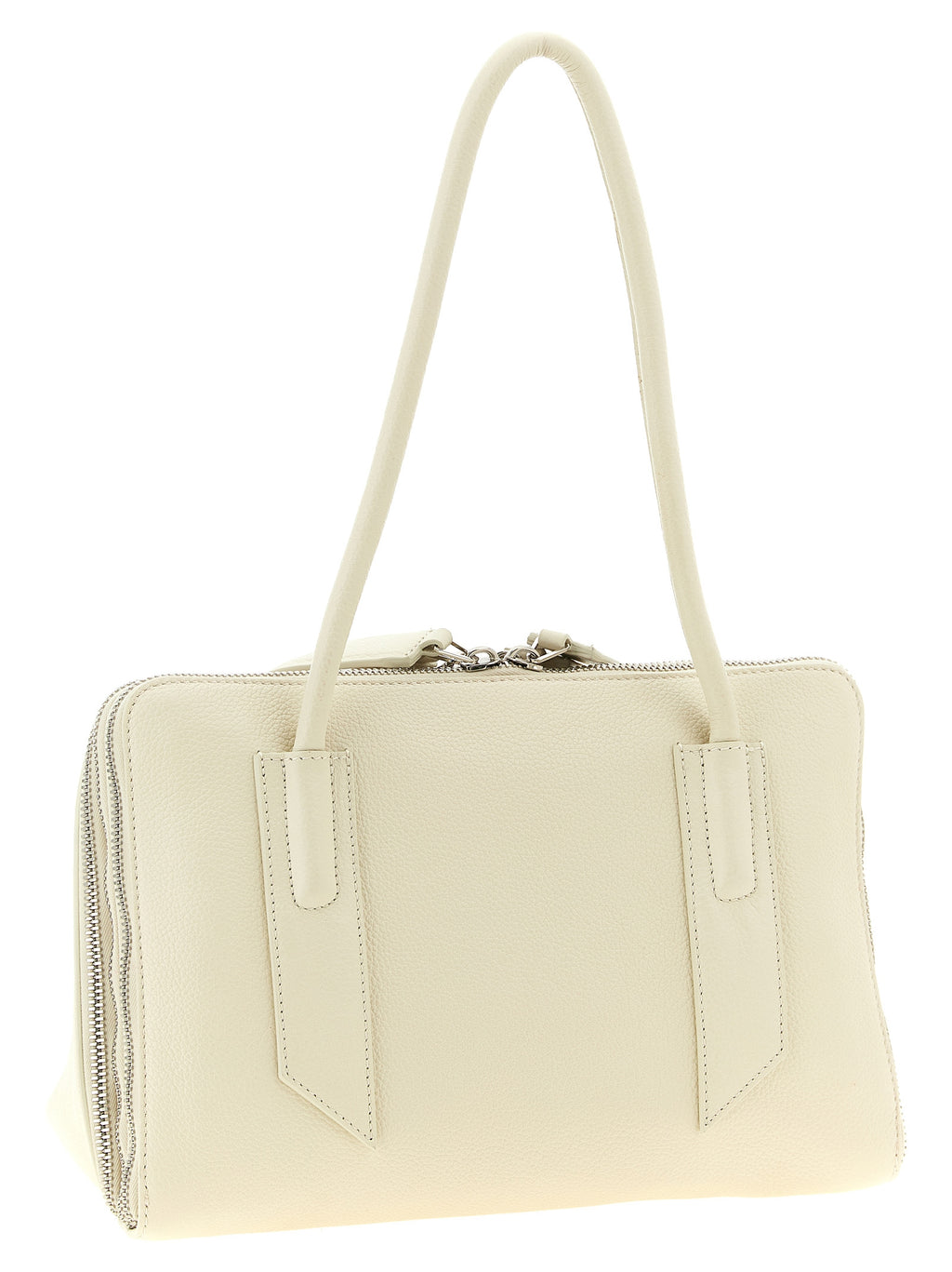 White Calfskin Shoulder Bag