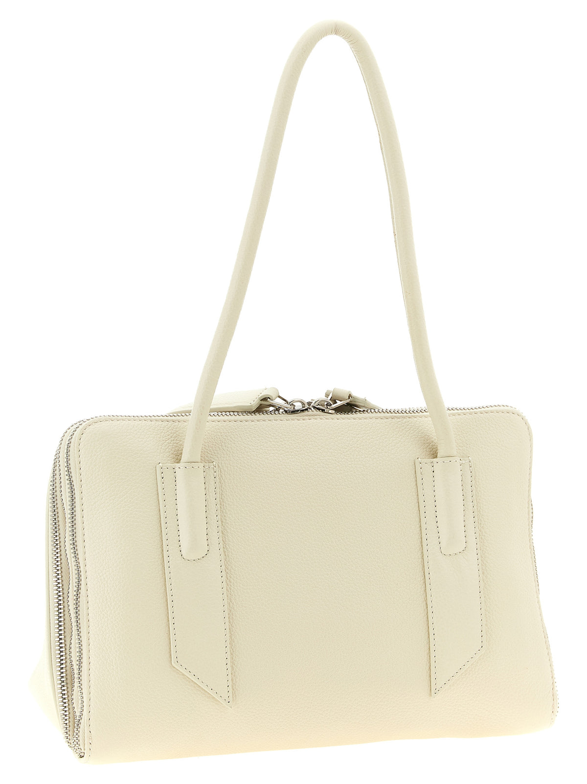 White Calfskin Shoulder Bag