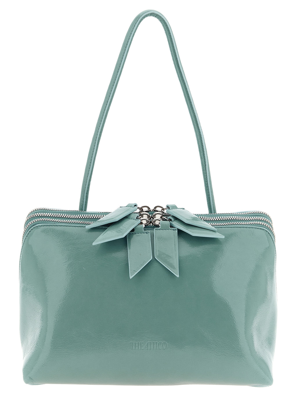 Blue Calfskin Shoulder Bag