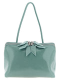 Blue Calfskin Shoulder Bag